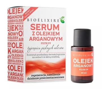 Bioelixire olejek arganowy serum do włosów 20ml