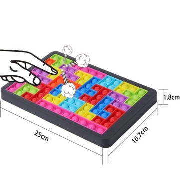 Тетрис блокирует игрушечную игрушку Popit 27 Popit 27