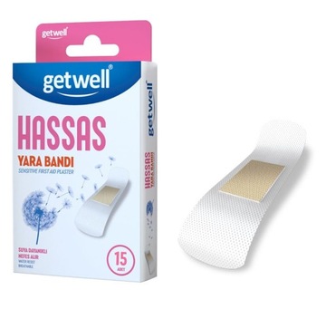 GETWELL SENSITIVE PLASTRY DLA SKÓRY WRAŻLIWEJ 19x72mm 15 szt