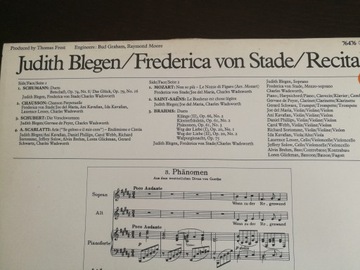 ЮДИТ БЛЕГЕН И ФРЕДЕРИКА ФОН СТАДЕ Концерт