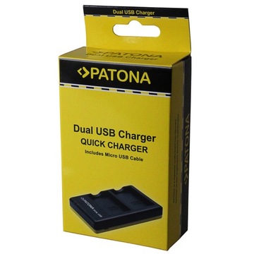 Двойное быстрое зарядное устройство PATONA для Olympus BLS5