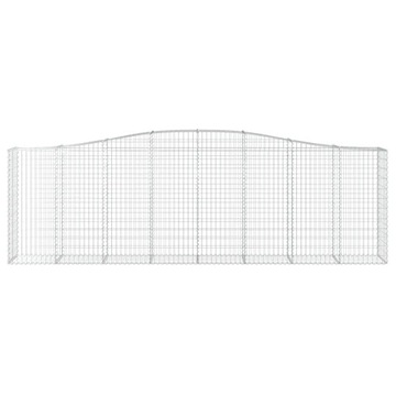 vidaXL Габионные корзины 20 шт. 400x50x120/140см Оцинкованное железо