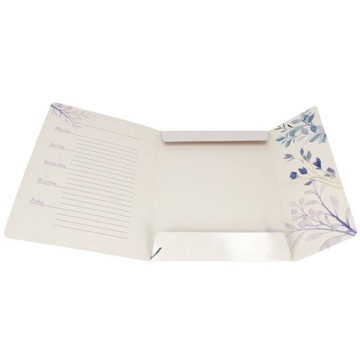 TECZKA Z GUMKĄ A4 KWIATUSZKI