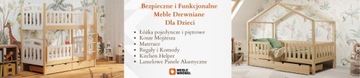 Łóżko Piętrowe Dziecięce Kolory GAGATEK LUX 180x90