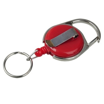 Ски-пасс с карабином, синий