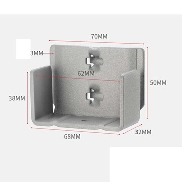 Опорные петли для перил кровати Аксессуары для кроватей Балки для гардероба H Серый