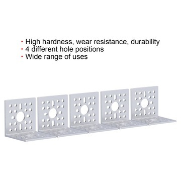 5шт L-образные кронштейны из алюминиевого сплава, угол 90 градусов по горизонтали