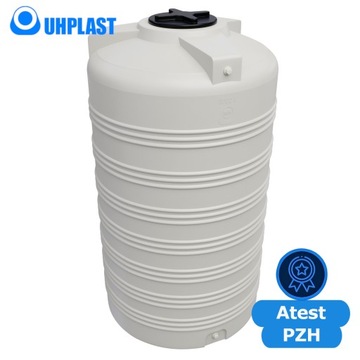 Zbiornik plastikowy deszczówka, beczka 2000 l (średnica: 116 cm) atest PZH