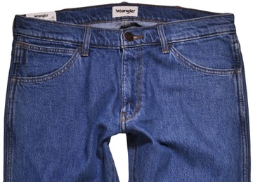 WRANGLER spodnie SKINNY blue REGULAR jeans BRYSON _ W33 L34