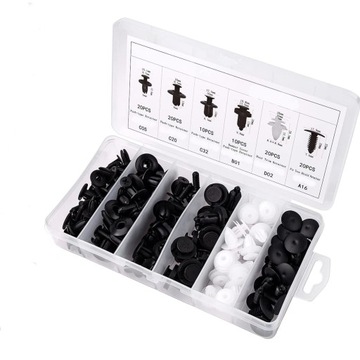 300 АВТОМОБИЛЬНЫХ ЗАЖИМОВ ДЛЯ ОБИВКИ + 4 СЪЕМНИКА ДЛЯ СНЯТИЯ ОБИВКИ