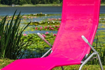 LEŻAK KRZESŁO FOTEL PLAŻOWY OGRODOWY SKŁADANY