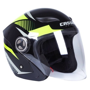 KASK MOTOCYKLOWY FLU CLASSIC LED ODBLASK CASSIDA M
