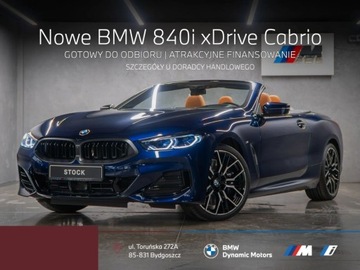 BMW Seria 8 II Coupe Facelifting 3.0 840i 333KM 2025 BMW Seria 8 840i xDrive Cabrio 333 KM - Gotowy do Odbioru - Kamera 360 3.0