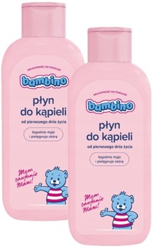 Płyn do kąpieli dla dzieci BAMBINO 2x 400ml Zestaw