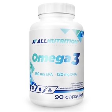 ALLNUTRITION OMEGA 3 90 KAPS KWASY EPA ODPORNOŚĆ REGENERACJA OLEJ RYBI