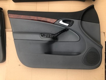 ОБИВКА ДВЕРИ ЛЕВАЯ ПРАВАЯ SAAB 93 9-3 II КОЖА ДЕРЕВО