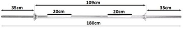 Gryf Prosty MASTER 180 cm