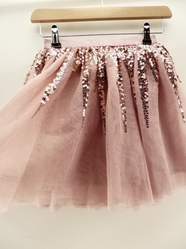 113__PRIMARK__Юбка детская из ТЮЛЯ ПАЙЕТКИ__116/122