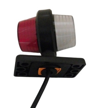 Lampa Pozycyjna Obrysowa Diodowa dwustronna OLD SCHOOl led biało-czerwona