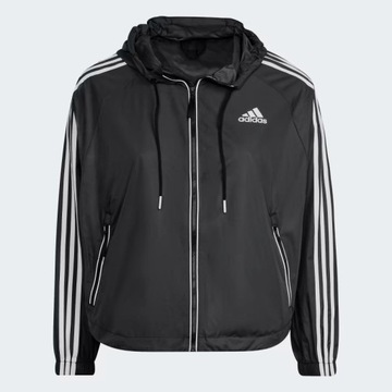Y3446 ADIDAS BSC 3-Stripes Wind Jacket (Plus Size) KURTKA WIATRÓWKA XL