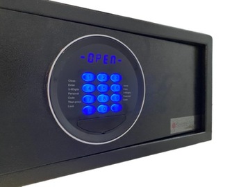 ЭЛЕКТРОННЫЙ ГОСТИНИЧНЫЙ СЕЙФ, 2 КОДА, СВЕТОДИОДНЫЙ ДИСПЛЕЙ
