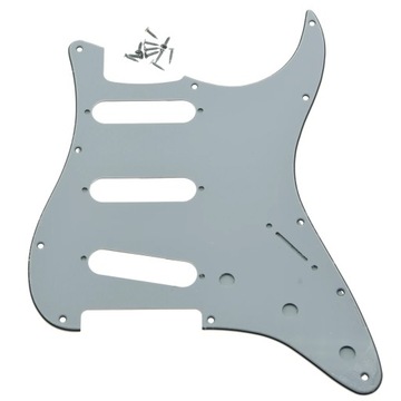 Biały 3 Ply11 Hole ST SSS maskownica gitarowa do Fender Strat 62 przetworni