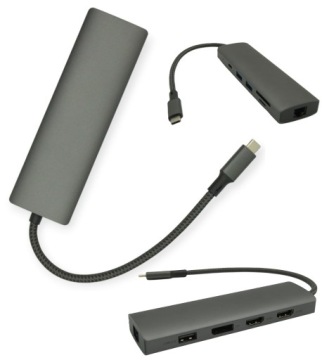 Usb-c hub s Pd nabíjením Čtečka Sd MicroSD pro notebooky Dell multiport