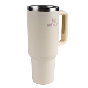 Термокружка Stanley Iceflow 1,18л - Белое молоко С соломинкой