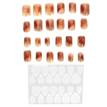 НАБОР НОГТЕЙ ИСКУССТВЕННЫЙ ГЕЛЬ НАКЛЕЙКИ НАКЛЕЙКИ ДЛЯ ПОЛНОГО ПОКРЫТИЯ ГЕЛЬ-КЛЕЙ