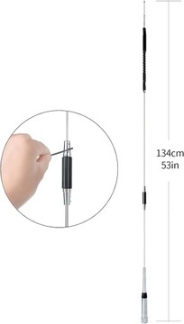 UAYESOK Четырехдиапазонная мобильная съемная антенна PL259 29/50/144/430 МГц