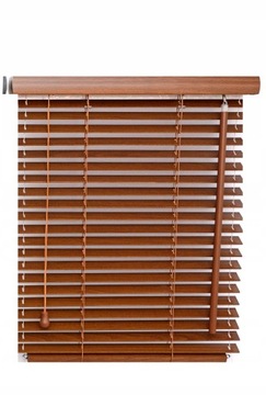 ŻALUZJE ORZECH ROLETY DREWNIANE 25MM 70x90