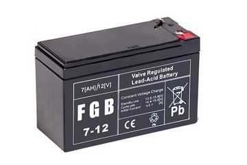 AKUMULATOR BATERIA AGM VRLA FGB 12V 7Ah FGB7-12 FGB7 ALARM UPS CENTRALA