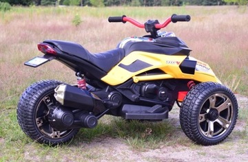 ЧЕТЫРЕХМОТОРНЫЙ 3-КОЛЕСНЫЙ АККУМУЛЯТОРНЫЙ ДВИГАТЕЛЬ 2x 45 Вт ПУЛЬТ ДИСТАНЦИОННОГО УПРАВЛЕНИЯ