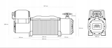 6T DRAGON WINCH 12V ELECTRIC CABLE WINCH для автоэвакуатора