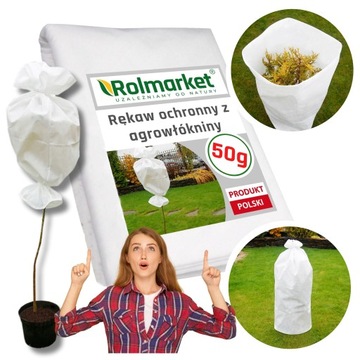 Rękaw ochronny z agrowłókniny 1x10m Włókniny 50g na rośliny Ochrona Na Zimę