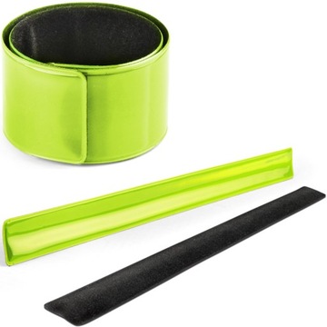OPASKA ODBLASKOWA samozaciskowa 30 cm ŻÓŁTA