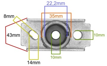 ДЕРЖАТЕЛЬ НОЗА NAC КОСИЛКА S460V X510VHY 22.2