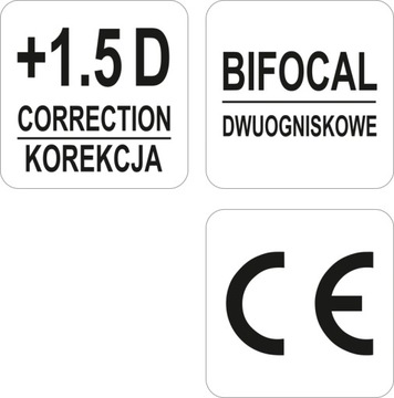 КОРРЕКЦИОННЫЕ ЗАЩИТНЫЕ ОЧКИ YATO +1,5 РАБОТЫ