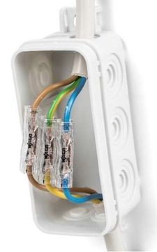 10x БЫСТРОСОЕДИНИТЕЛЬ WAGO 2773-2401, ПРОХОДНОЙ 2x4 мм