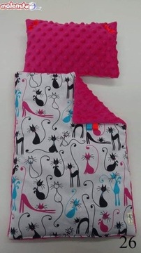 Деревянная колыбелька для кукол МИНКИ + постельное белье ХЛОПОК.