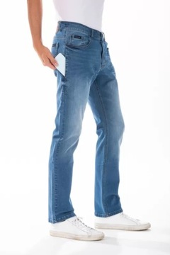 Spodnie męskie JEANS Rica Lewis jeansy ELASTYCZNE SMARTLI D 58 *