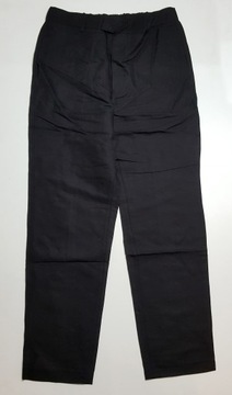 Dzianinowe spodnie z domieszką Lnu Casual Trousers H&M r.46