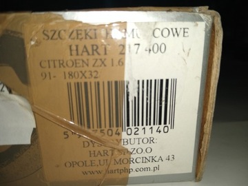 Szczęki ham. tył Citroen ZX