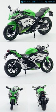 1/12 KAWASAKI H2R Ninja 250 Toy Motorcycle Diecast Metal Model 1:12 Super