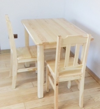 Drewniany stół kuchenny 70x70 SOLIDNY MASYWNY