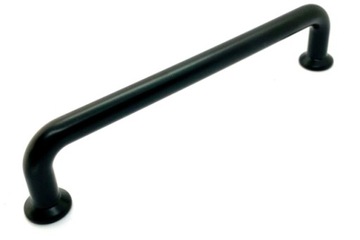 UCHWYT MEBLOWY RURKA TUBO CZARNY MAT ROZSTAW 96MM