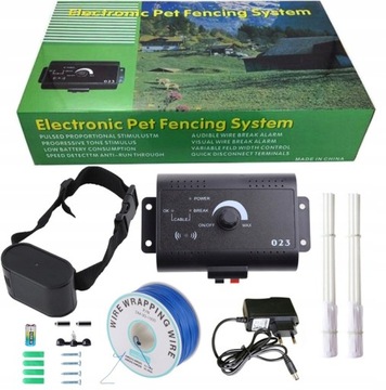 Elektryczny pastuch System dla Psa Psów Ogrodzenie Obroża Kojec Ogrodzenie
