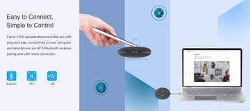 Комплект громкой связи Fanvil CS30 с Bluetooth, конфигурация.