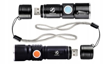 Мощный светодиодный фонарик с зарядкой через USB.