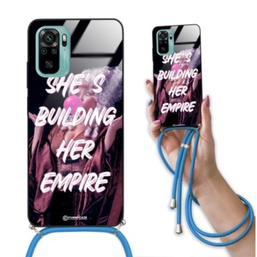 Pouzdro Pro Xiaomi Redmi Note 10S Crossglam Modré třídy Elegantní vzory